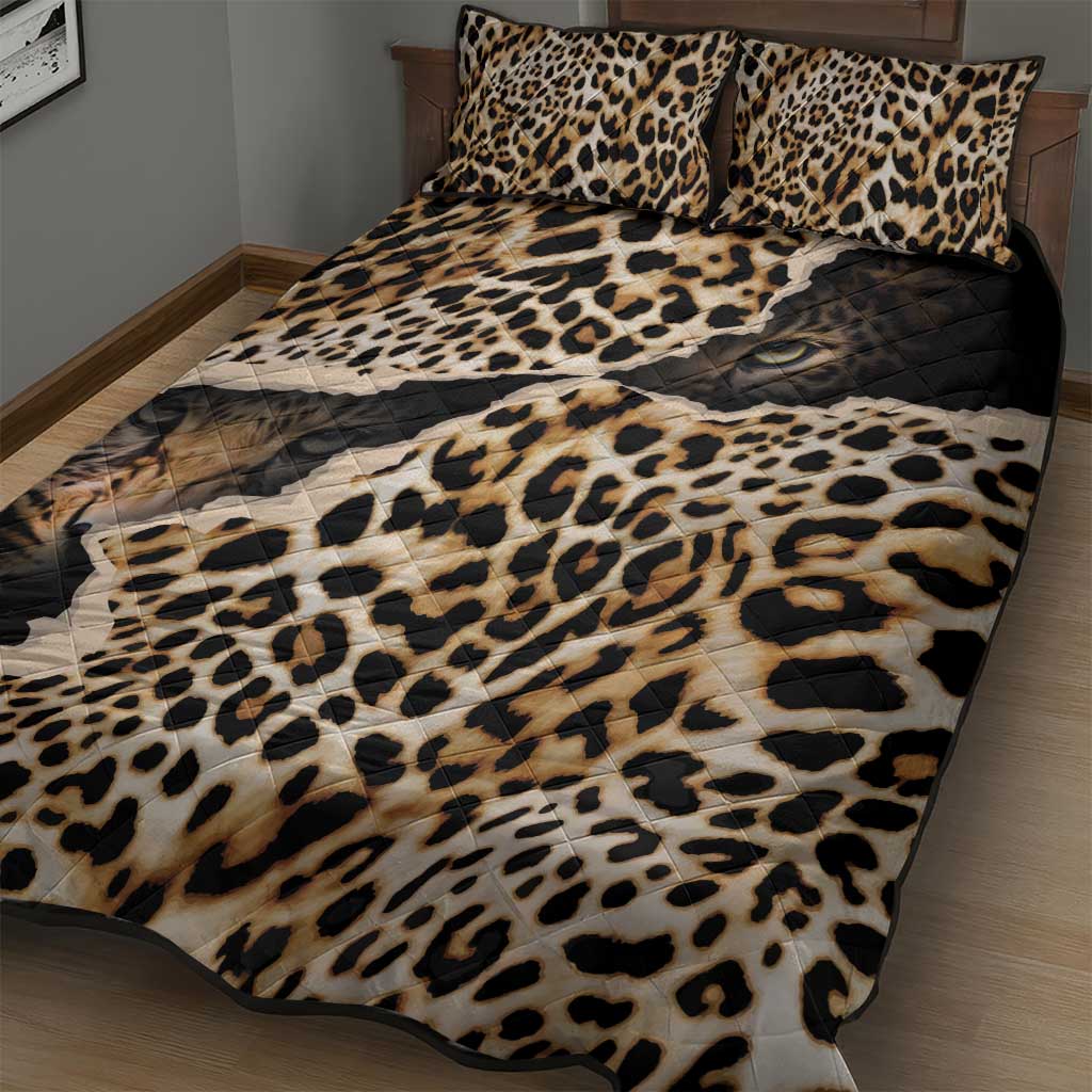 Afro Leopard Skin Pattern Quilt Bed Set Version 02 LT9