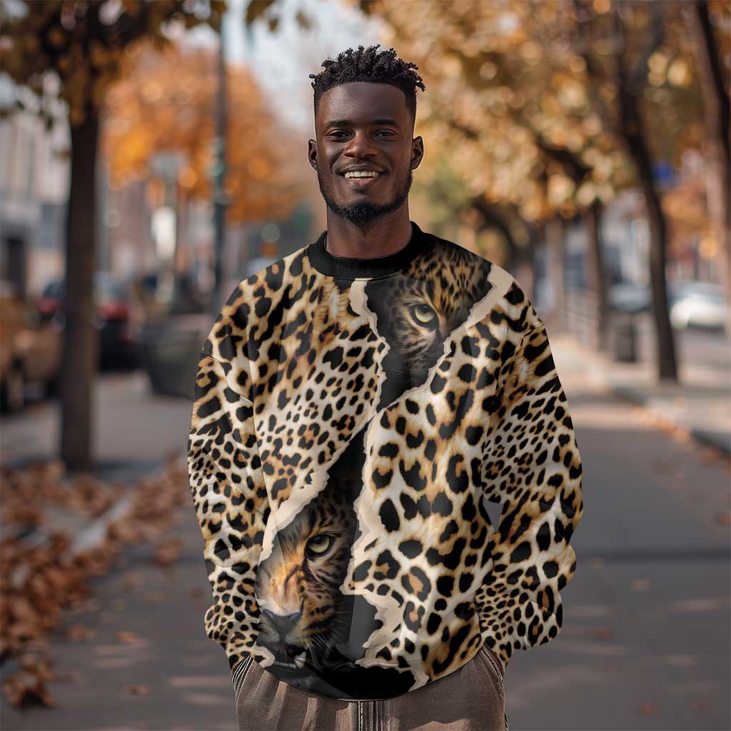 Afro Leopard Skin Pattern Sweatshirt Version 02 LT9