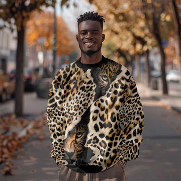 Afro Leopard Skin Pattern Sweatshirt Version 02 LT9