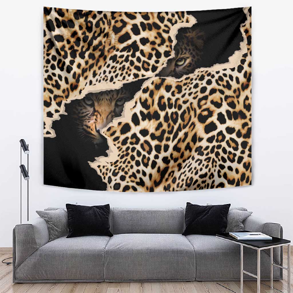 Afro Leopard Skin Pattern Tapestry Version 02 LT9