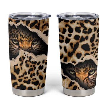 Afro Leopard Skin Pattern Tumbler Cup Version 02 LT9