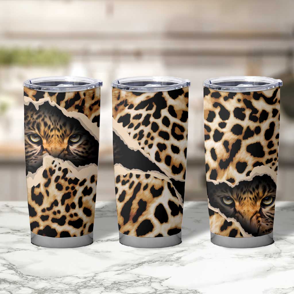 Afro Leopard Skin Pattern Tumbler Cup Version 02 LT9