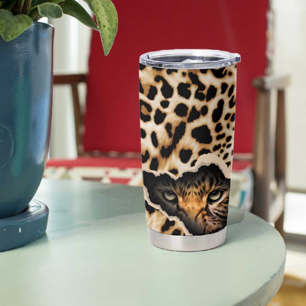 Afro Leopard Skin Pattern Tumbler Cup Version 02 LT9