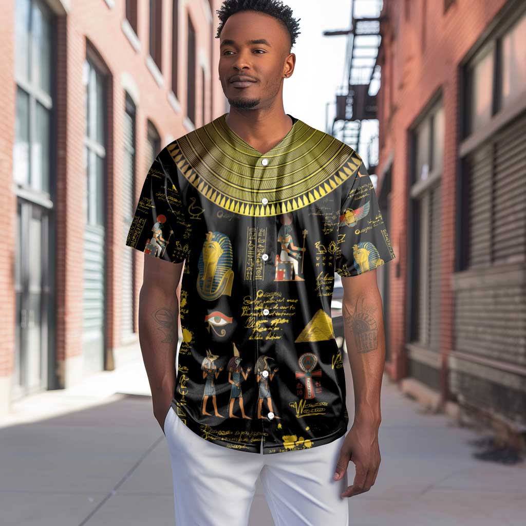 Ancient Egypt and Hieroglyphs Baseball Jersey LT9