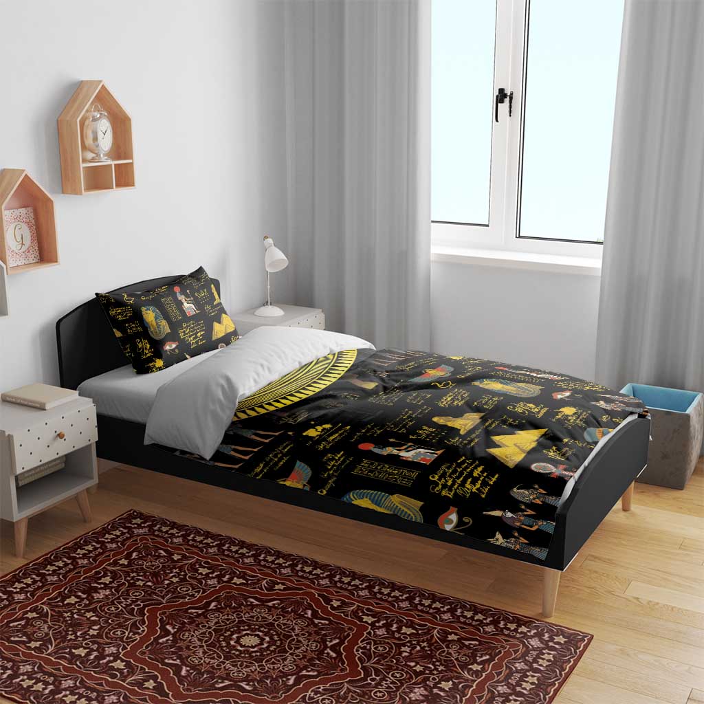 Ancient Egypt and Hieroglyphs Bedding Set LT9