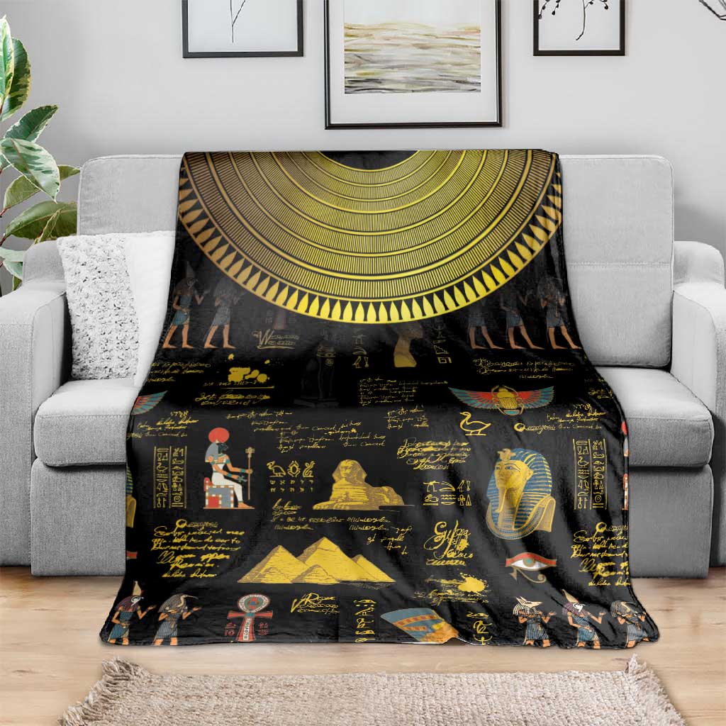 Ancient Egypt and Hieroglyphs Blanket LT9