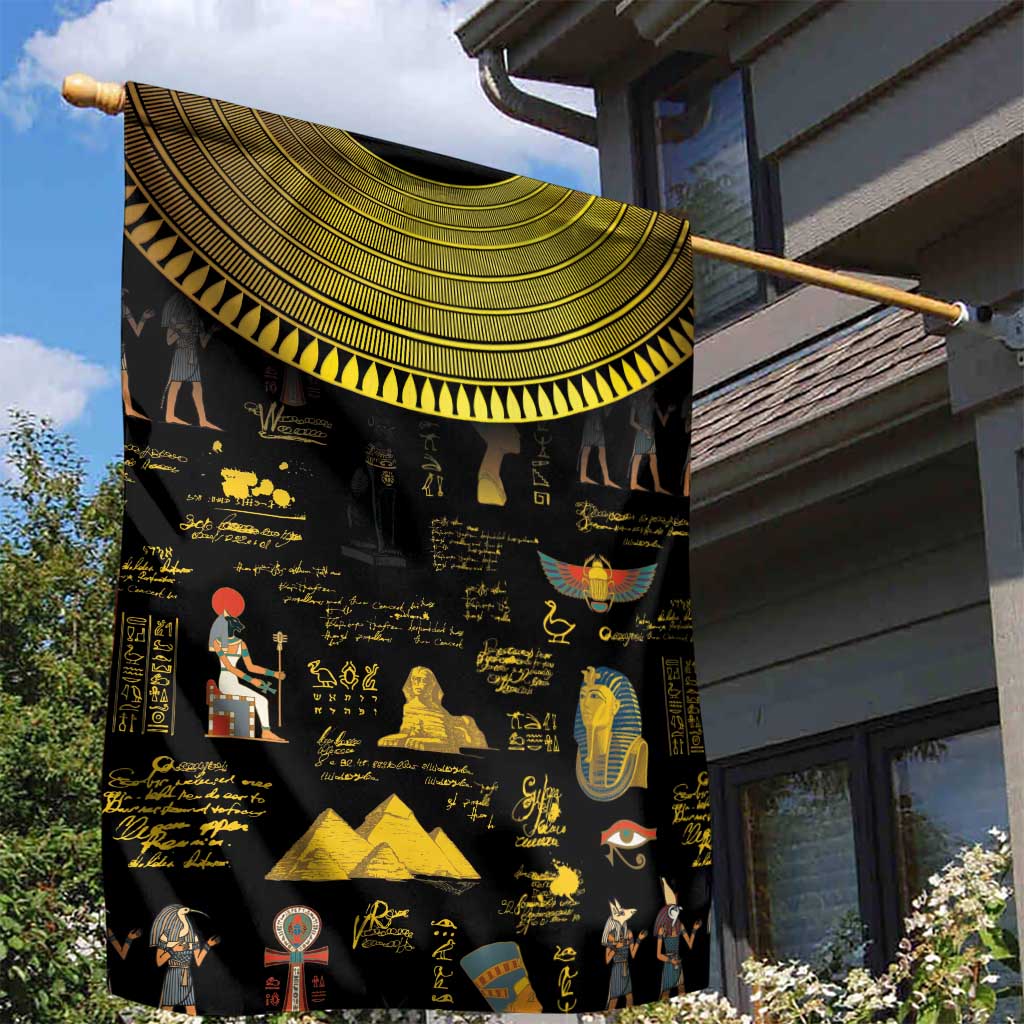 Ancient Egypt and Hieroglyphs Garden Flag LT9