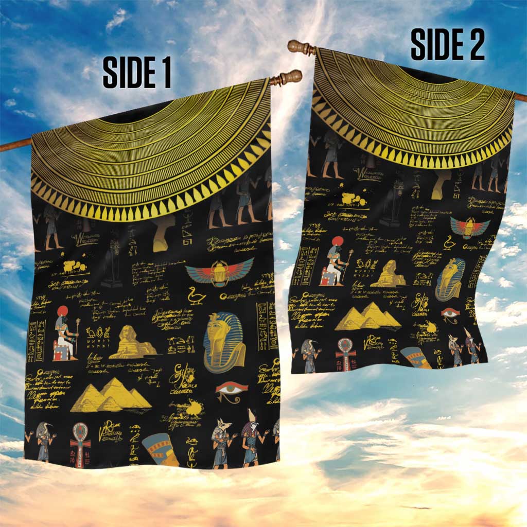 Ancient Egypt and Hieroglyphs Garden Flag LT9