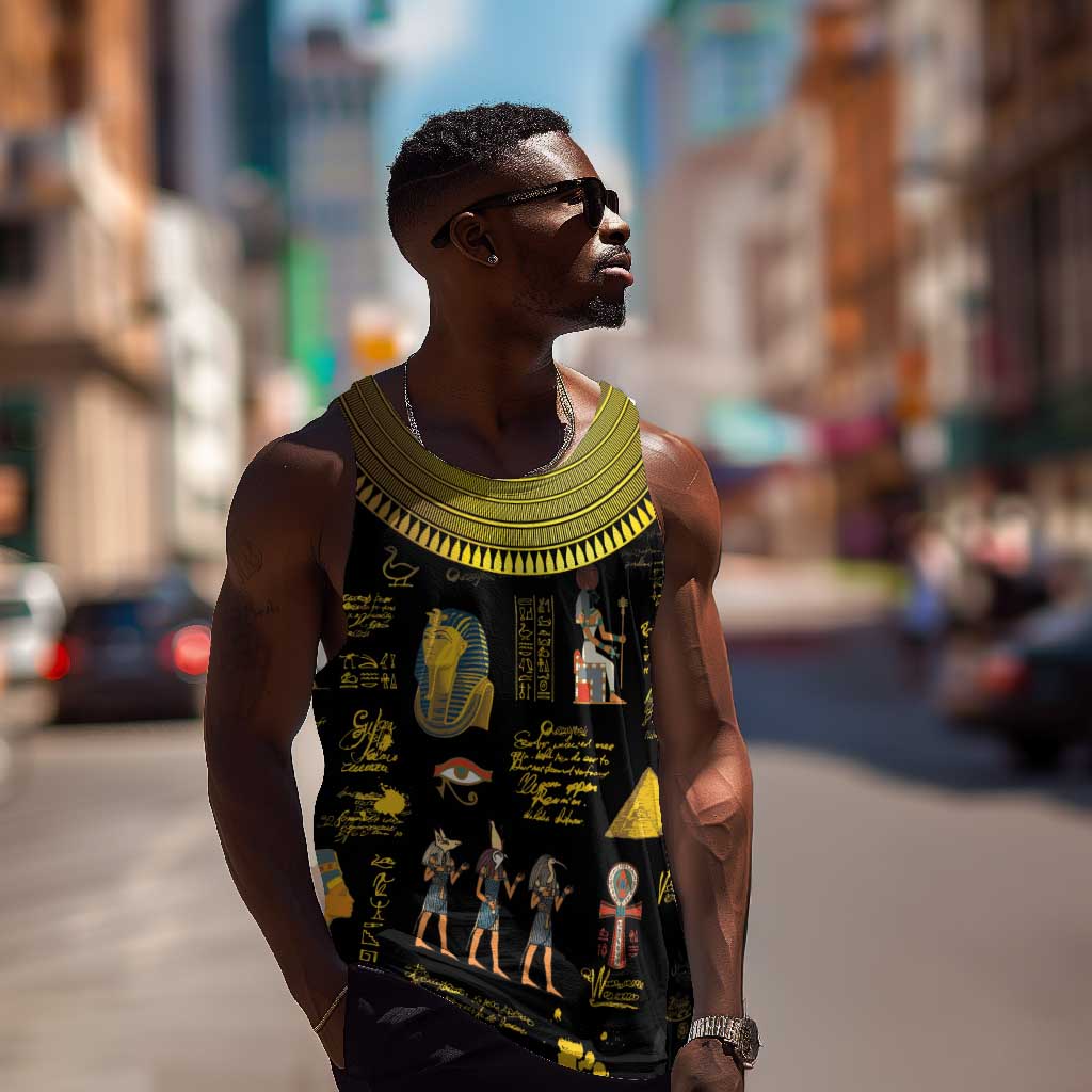 Ancient Egypt and Hieroglyphs Men Tank Top LT9
