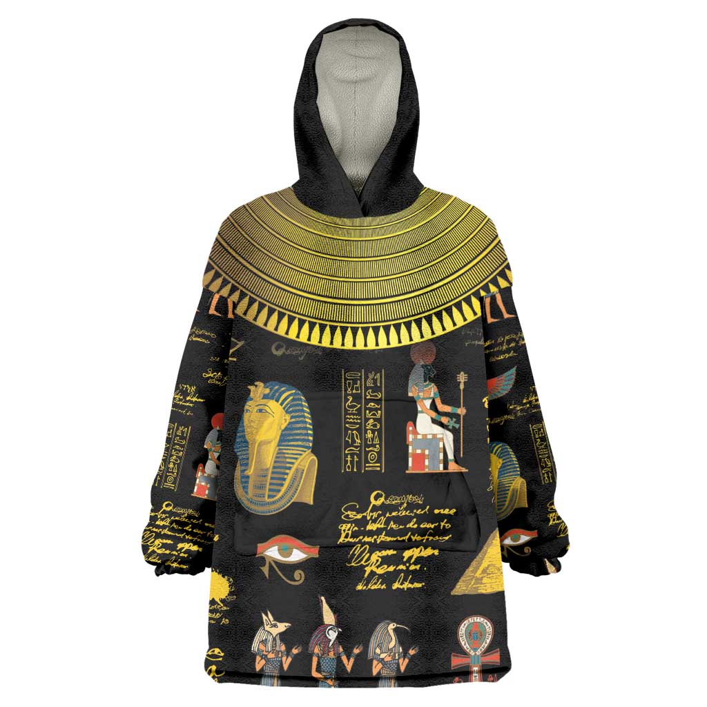 Ancient Egypt and Hieroglyphs Wearable Blanket Hoodie LT9