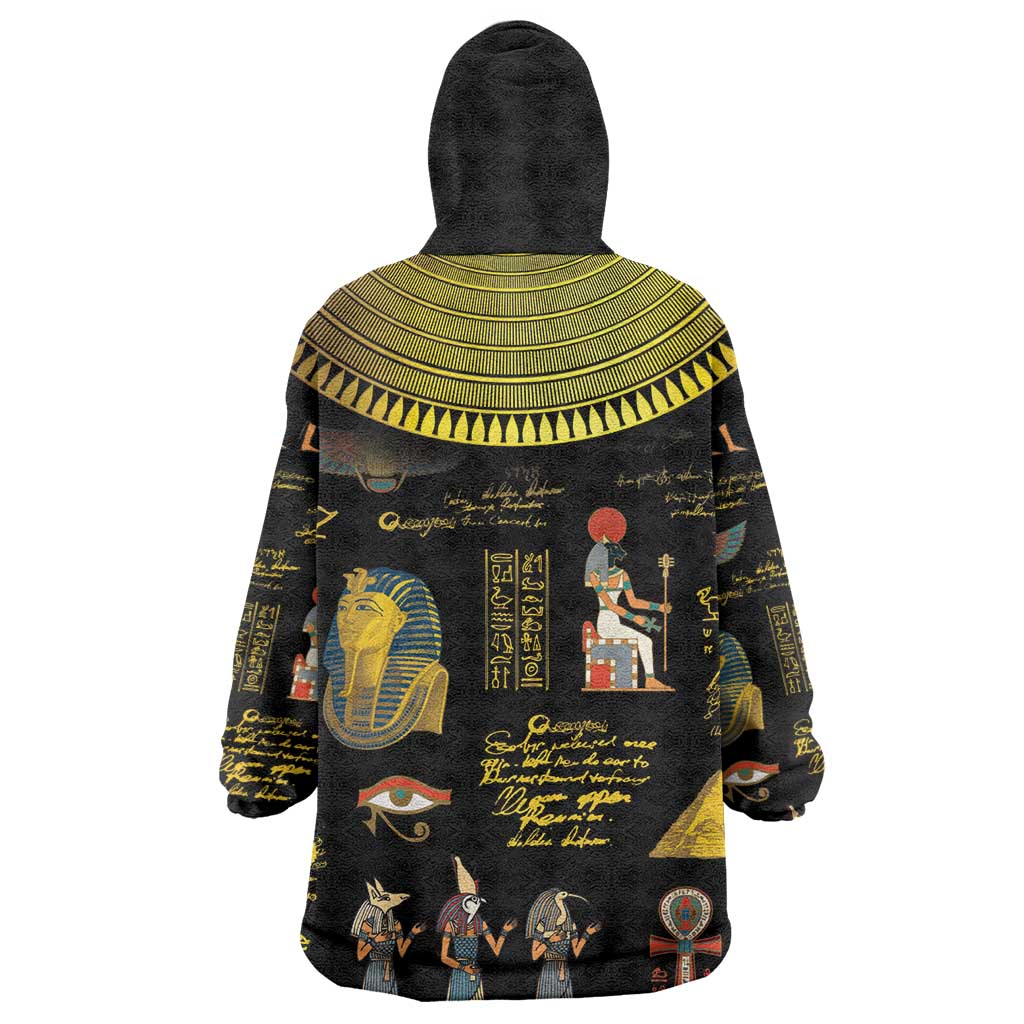 Ancient Egypt and Hieroglyphs Wearable Blanket Hoodie LT9