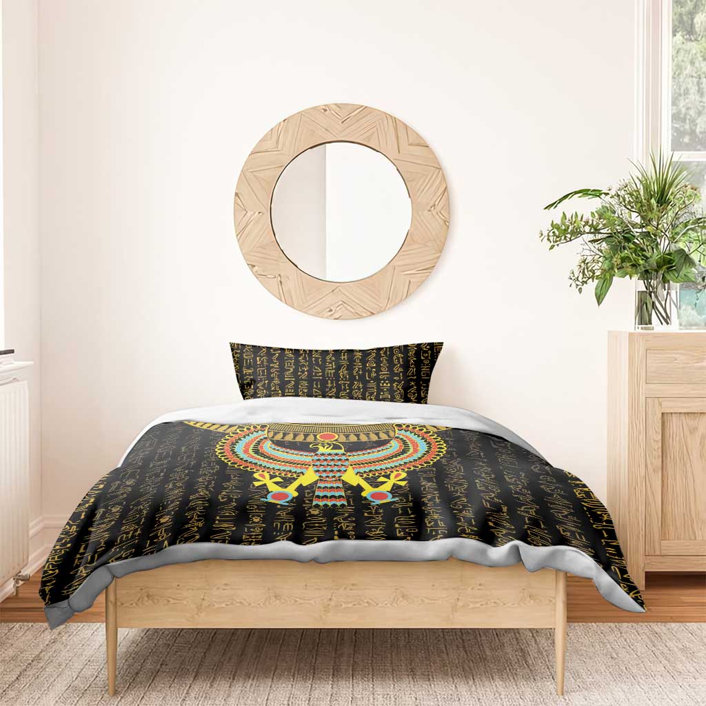 Ancient Egyptian Bedding Set Symbol of Horus The Falcon God LT9