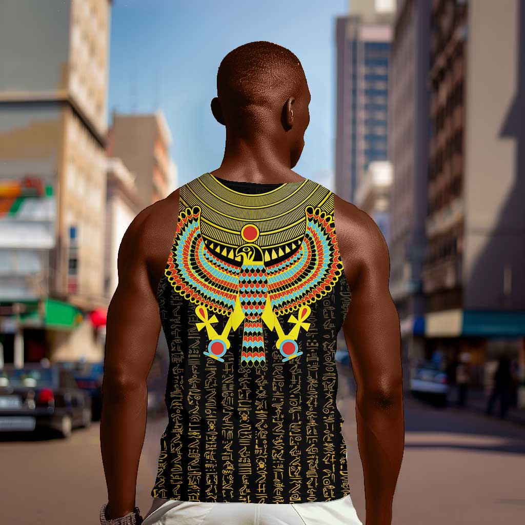 Ancient Egyptian Men Tank Top Symbol of Horus The Falcon God LT9