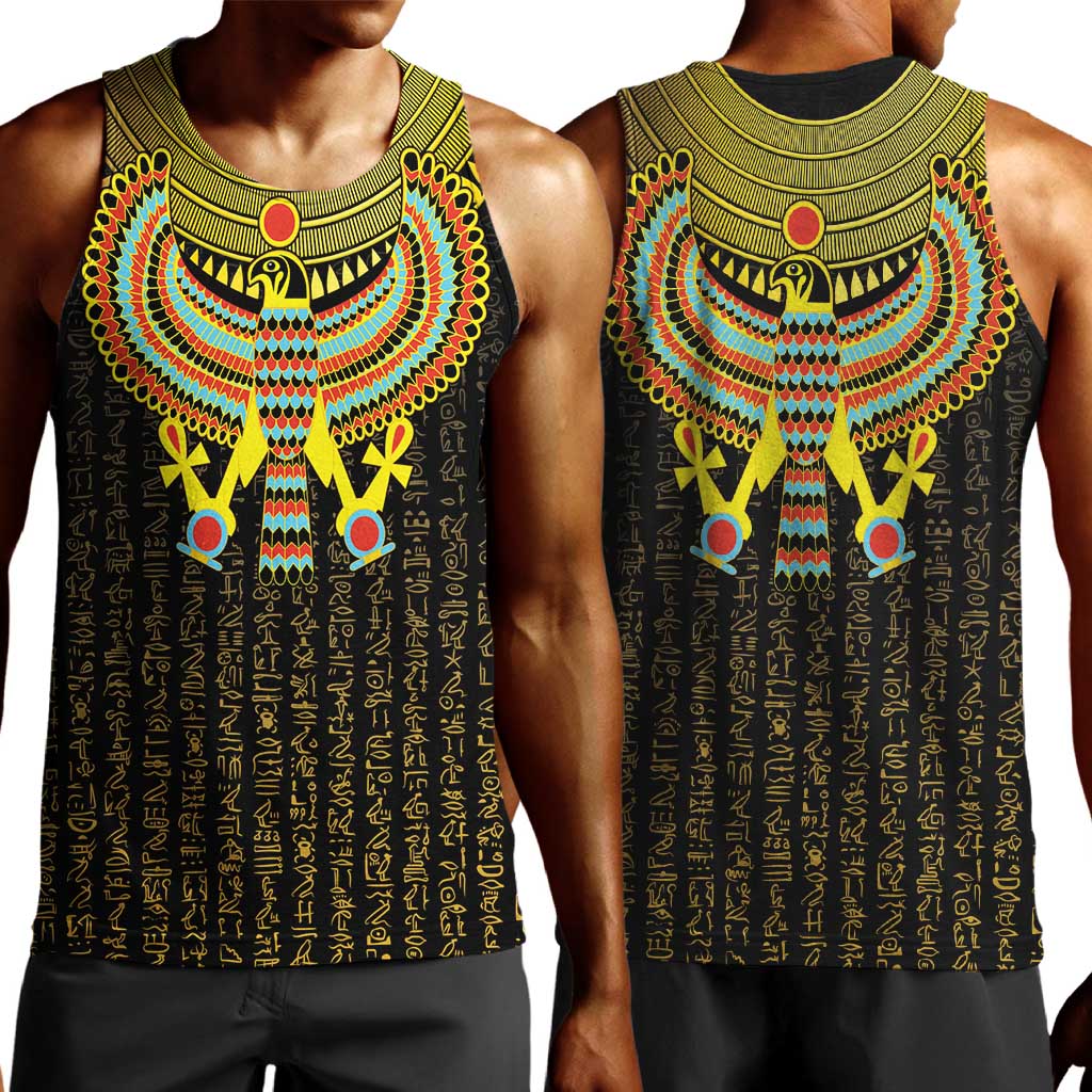 Ancient Egyptian Men Tank Top Symbol of Horus The Falcon God LT9