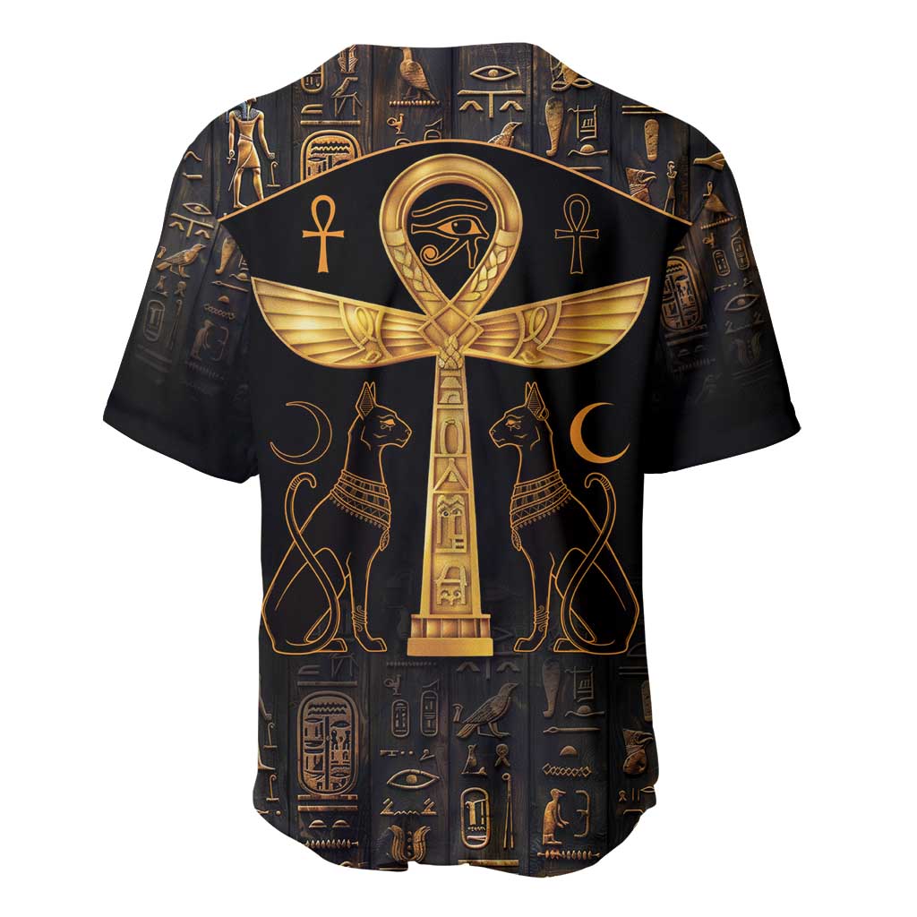 Ankh with Eye of Horus Baseball Jersey Ancient Egypt Culture LT9