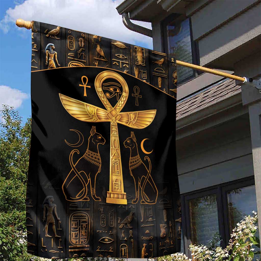 Ankh with Eye of Horus Garden Flag Ancient Egypt Culture LT9