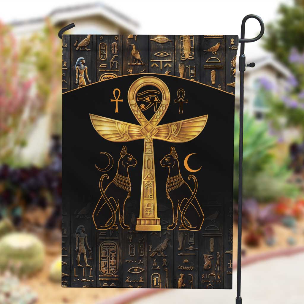 Ankh with Eye of Horus Garden Flag Ancient Egypt Culture LT9