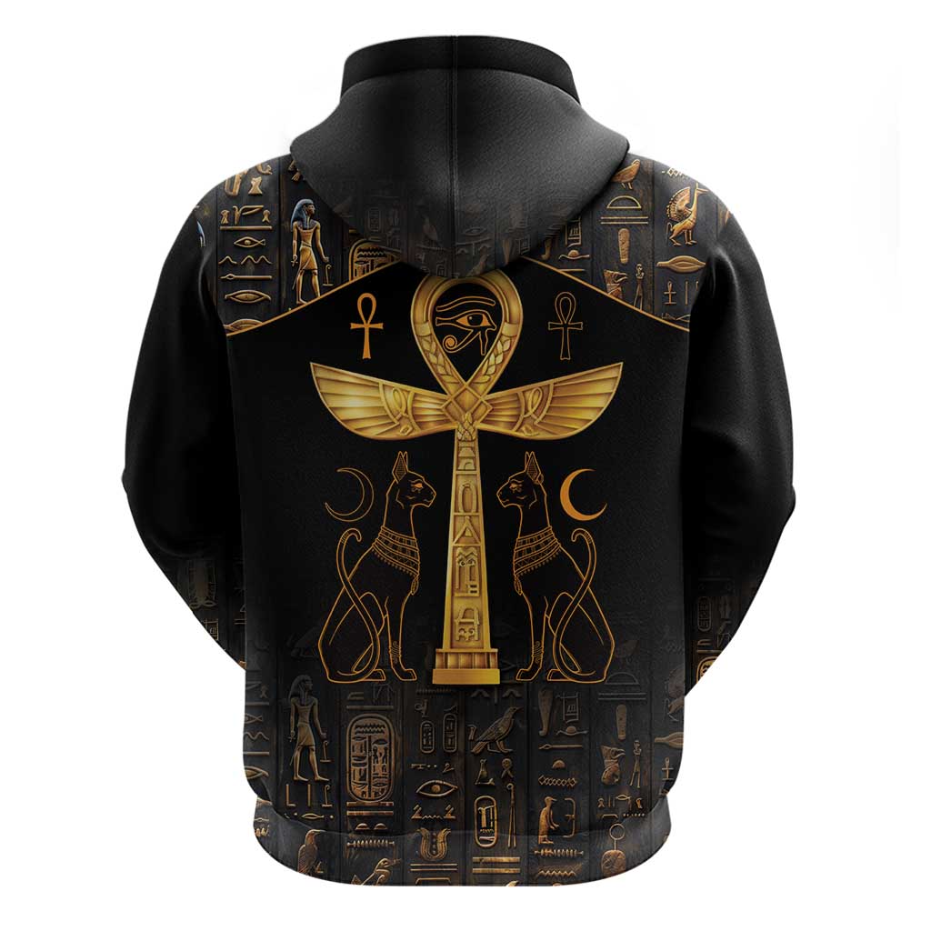 Ankh with Eye of Horus Hoodie Ancient Egypt Culture LT9