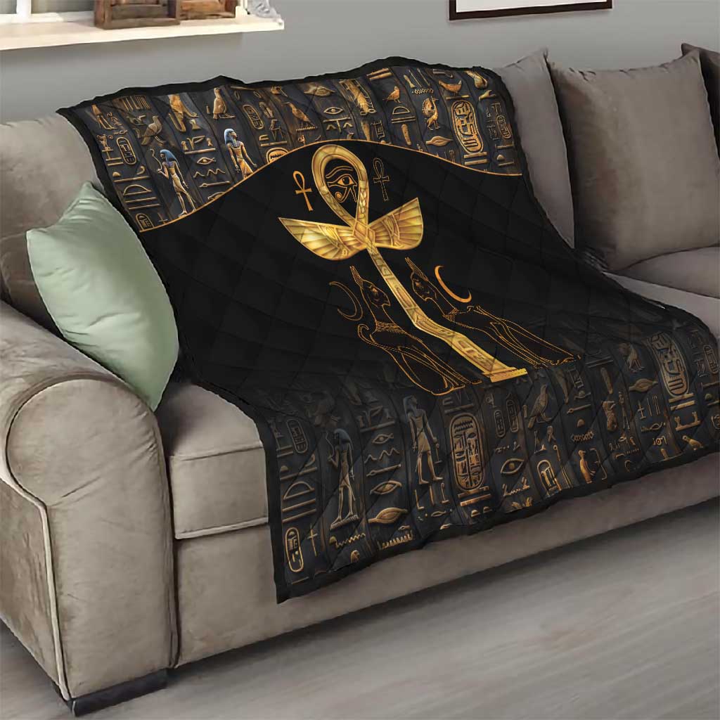 Ankh with Eye of Horus Quilt Ancient Egypt Culture LT9