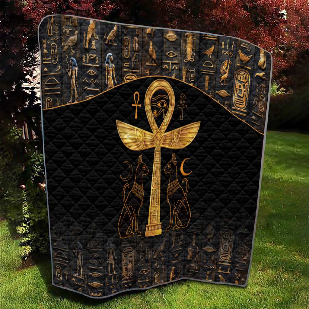 Ankh with Eye of Horus Quilt Ancient Egypt Culture LT9