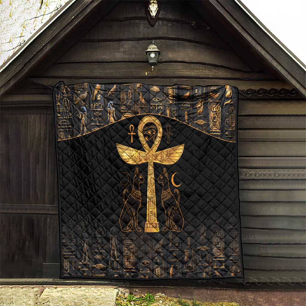 Ankh with Eye of Horus Quilt Ancient Egypt Culture LT9