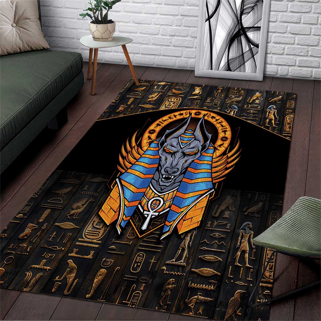 Egyptian Anubis Area Rug Ancient Egypt Culture LT9