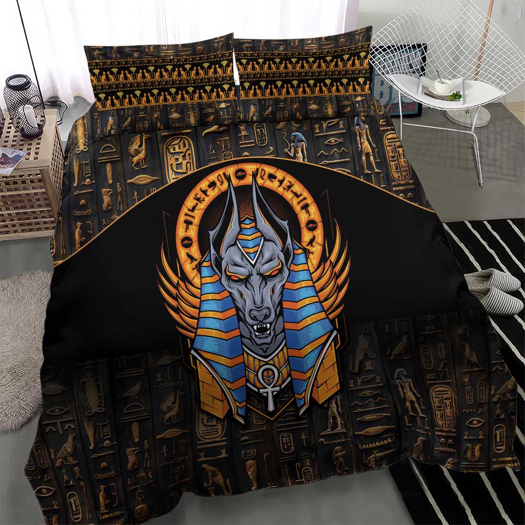 Egyptian Anubis Bedding Set Ancient Egypt Culture LT9