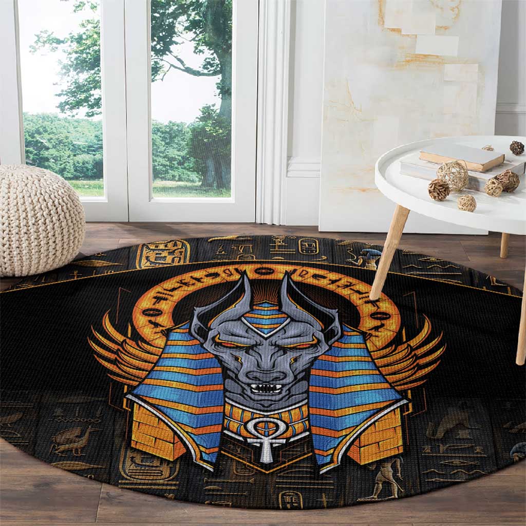 Egyptian Anubis Round Carpet Ancient Egypt Culture LT9