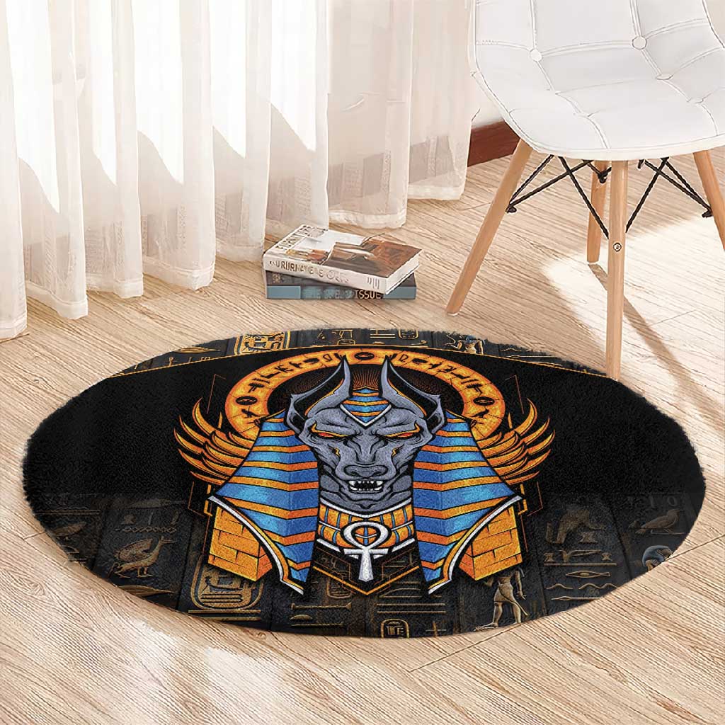 Egyptian Anubis Round Carpet Ancient Egypt Culture LT9