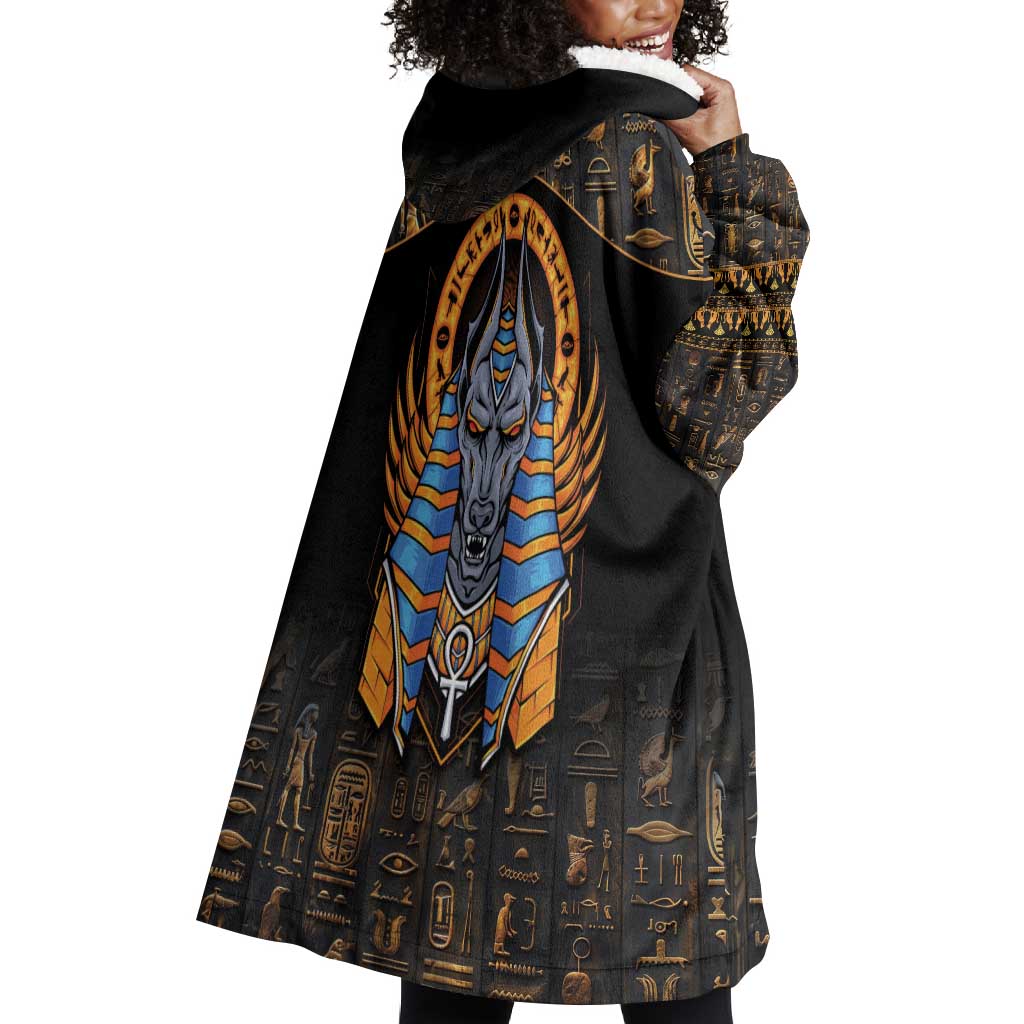 Egyptian Anubis Wearable Blanket Hoodie Ancient Egypt Culture LT9