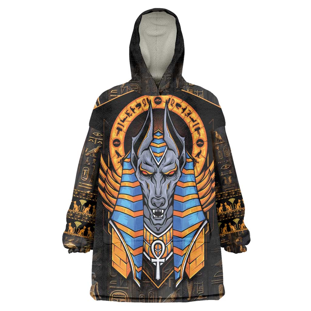 Egyptian Anubis Wearable Blanket Hoodie Ancient Egypt Culture LT9
