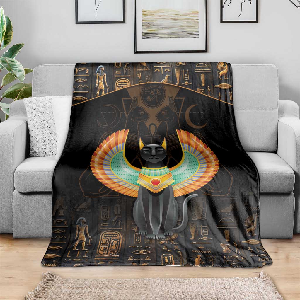 Winged Egypt Cats Blanket Ancient Egypt Culture LT9