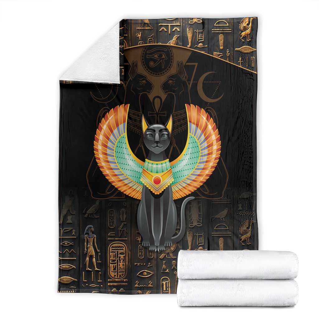Winged Egypt Cats Blanket Ancient Egypt Culture LT9