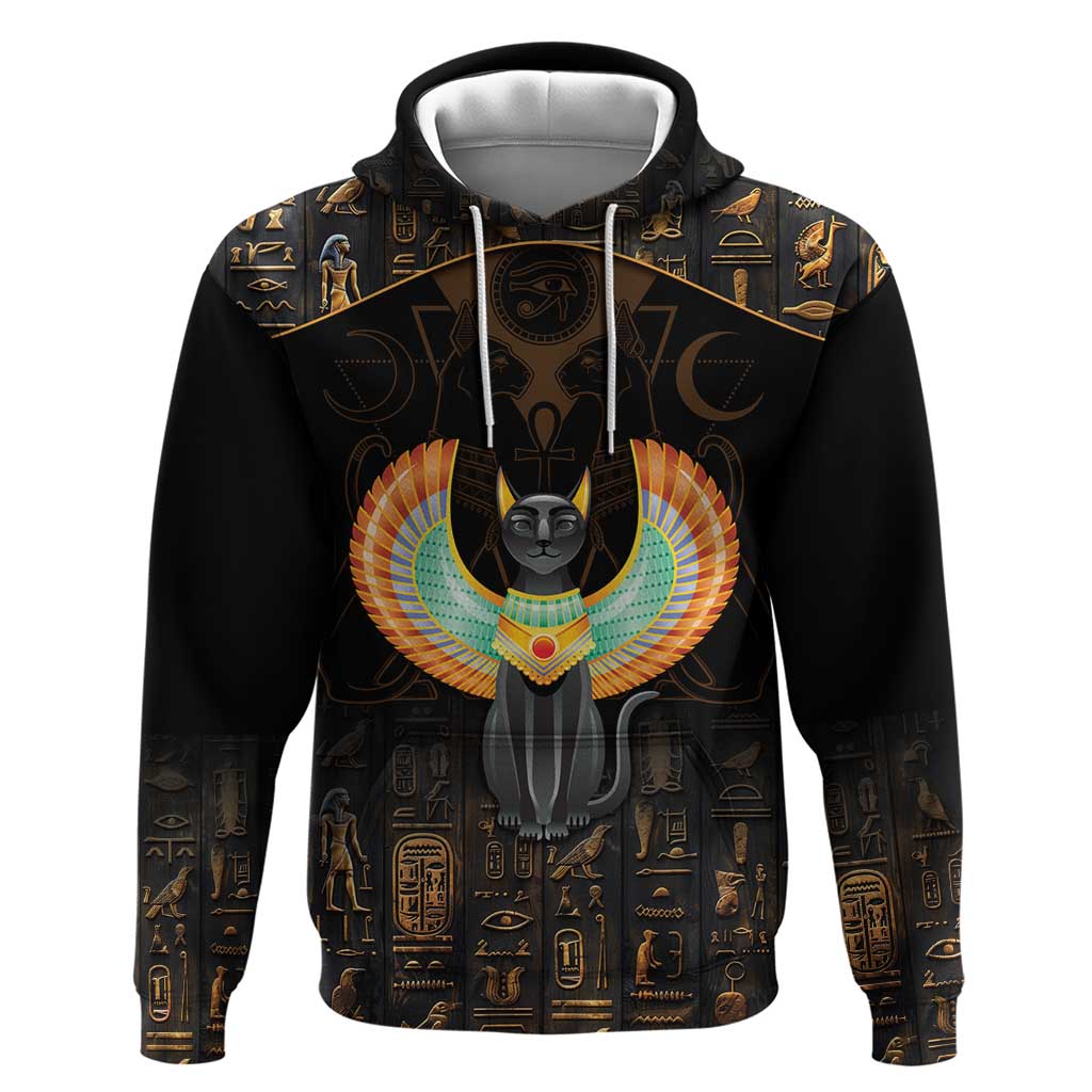 Winged Egypt Cats Hoodie Ancient Egypt Culture LT9