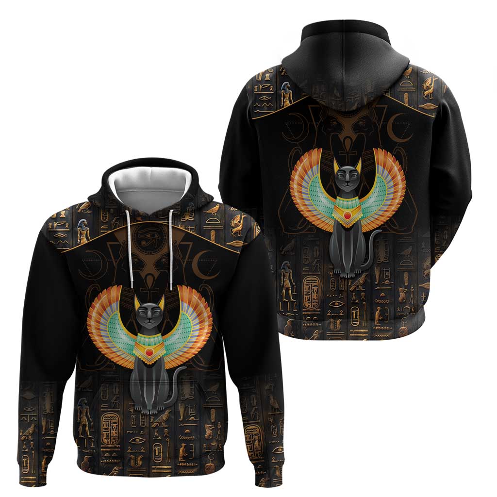 Winged Egypt Cats Hoodie Ancient Egypt Culture LT9