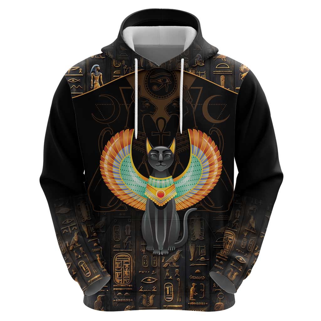 Winged Egypt Cats Hoodie Ancient Egypt Culture LT9