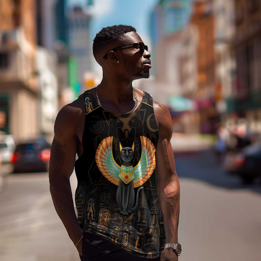 Winged Egypt Cats Men Tank Top Ancient Egypt Culture LT9