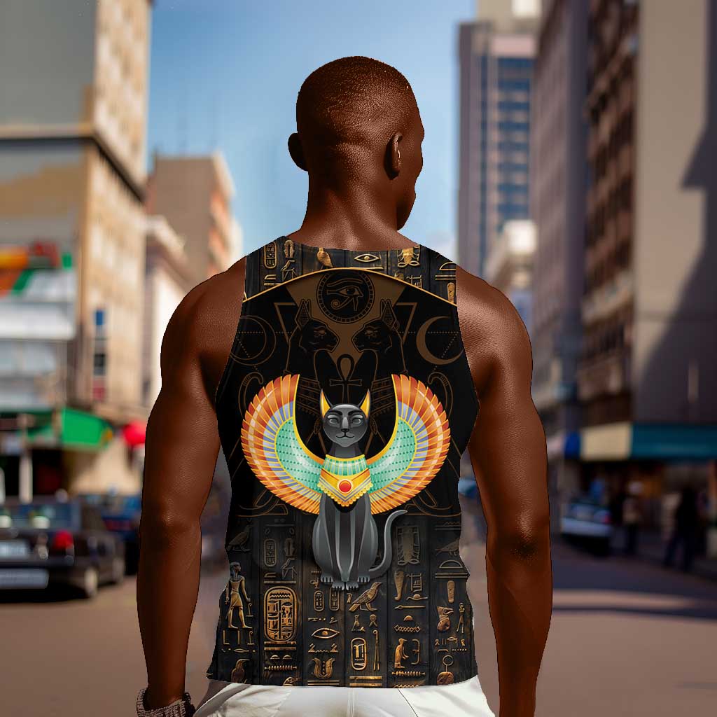 Winged Egypt Cats Men Tank Top Ancient Egypt Culture LT9