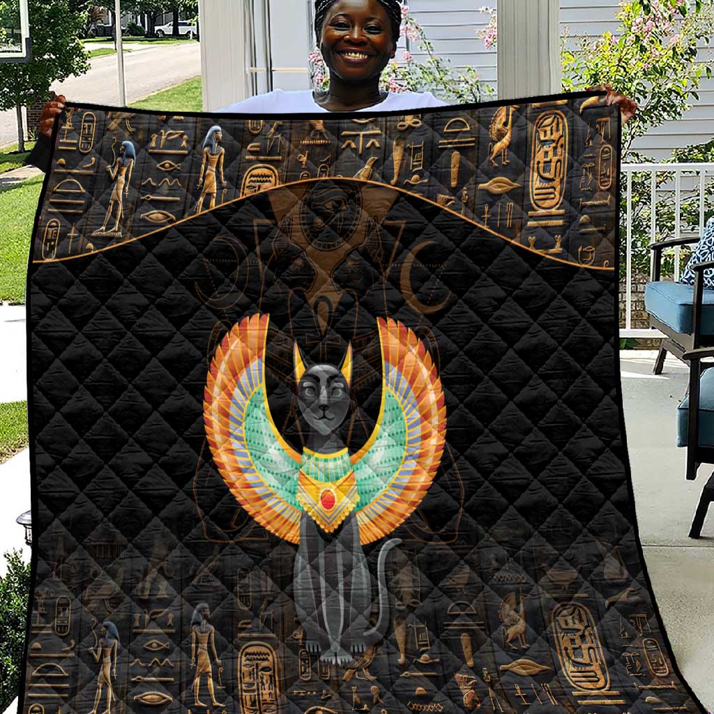 Winged Egypt Cats Quilt Ancient Egypt Culture LT9