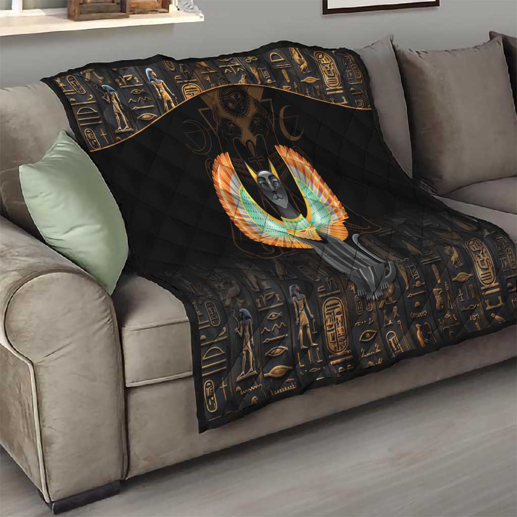 Winged Egypt Cats Quilt Ancient Egypt Culture LT9