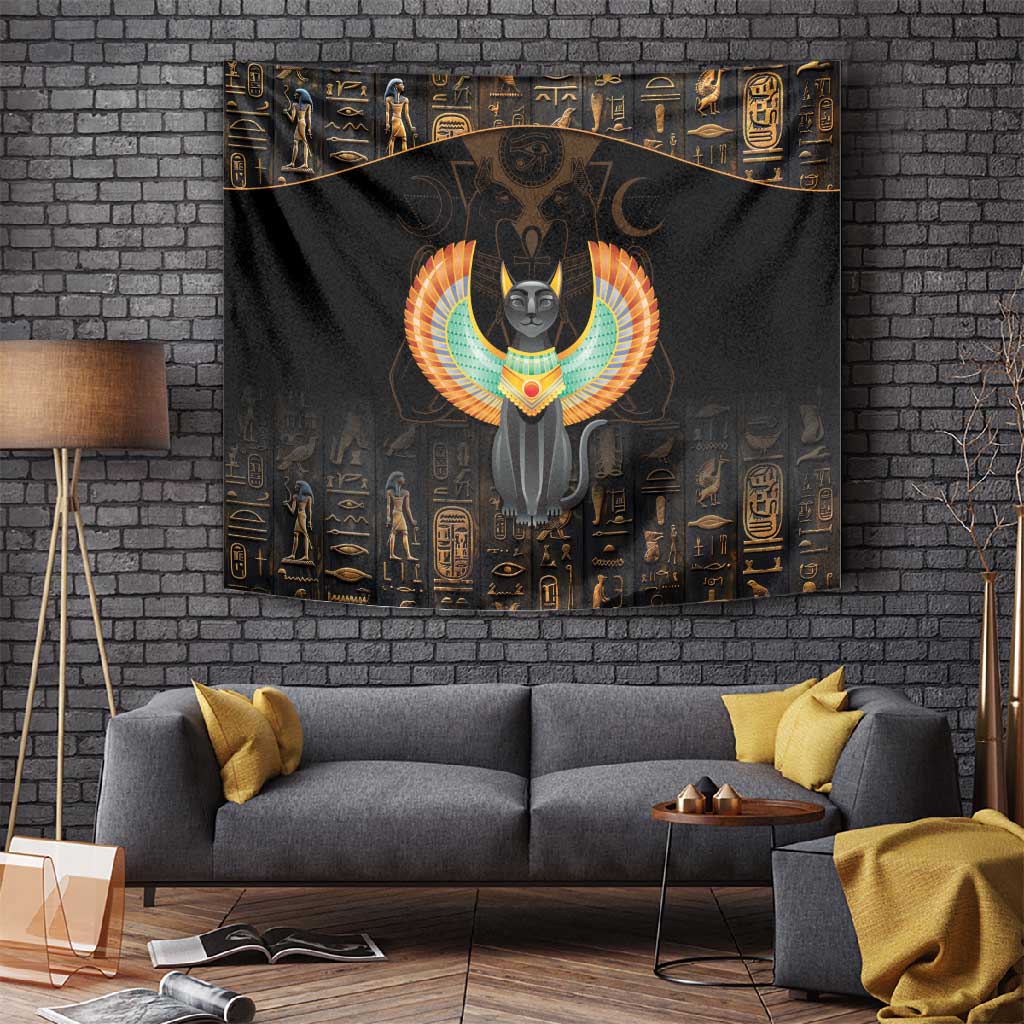 Winged Egypt Cats Tapestry Ancient Egypt Culture LT9