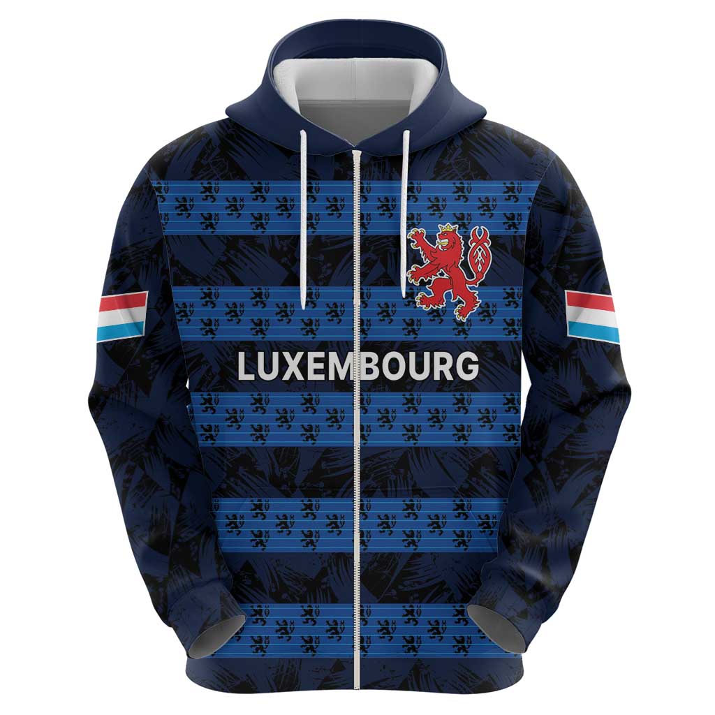Luxembourg Football Custom Hoodie The Red Lions Tribal Pattern LT9