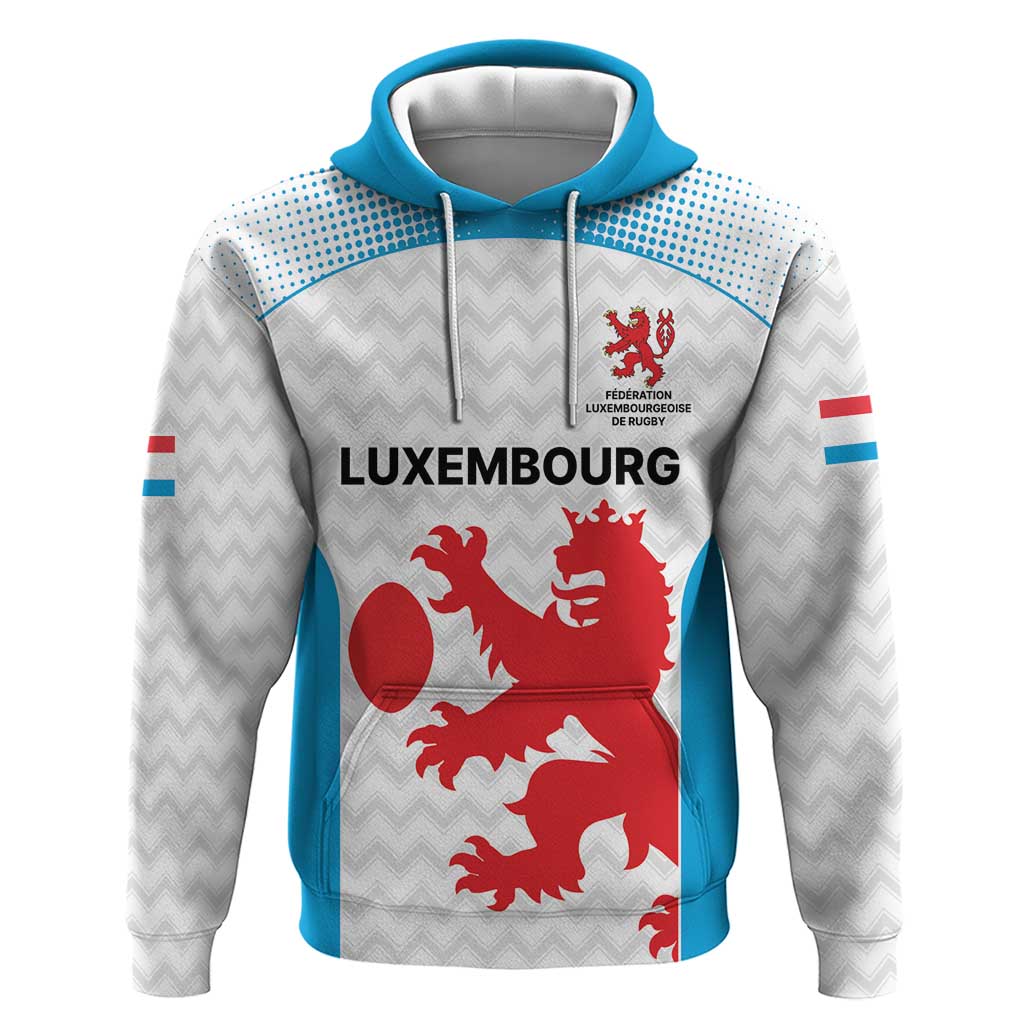 Luxembourg Custom Hoodie Motifs 2021-22 Federation Luxembourgeoise de Rugby LT9