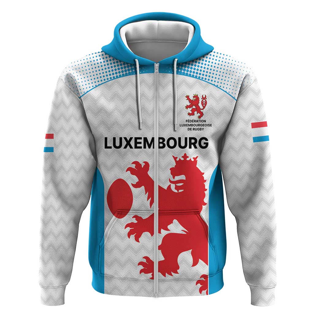 Luxembourg Custom Hoodie Motifs 2021-22 Federation Luxembourgeoise de Rugby LT9