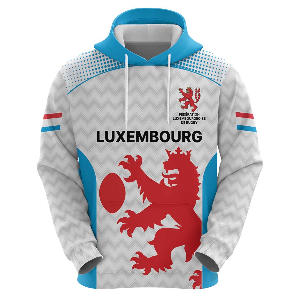Luxembourg Custom Hoodie Motifs 2021-22 Federation Luxembourgeoise de Rugby LT9