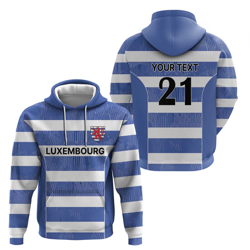Luxembourg Rugby Custom Hoodie Motifs 1997 Vintage LT9