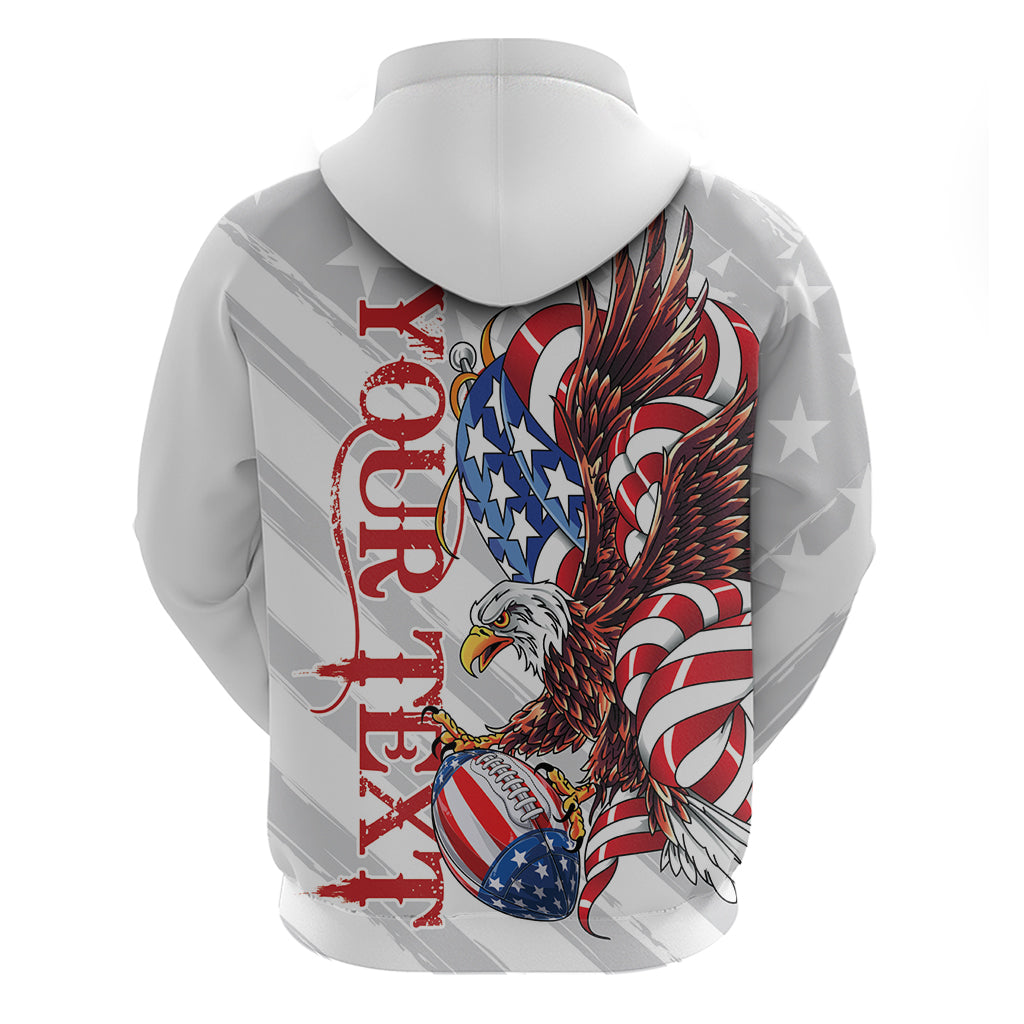 Personalized United States Rugby Hoodie American Bald Eagle LT9