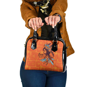 Awareness for Indigenous Orange Day Shoulder Handbag Canadian Indigenous Art LT9
