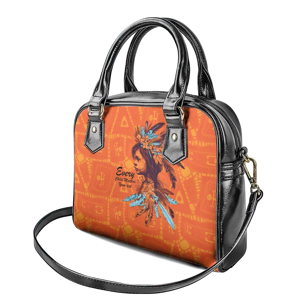 Awareness for Indigenous Orange Day Shoulder Handbag Canadian Indigenous Art LT9