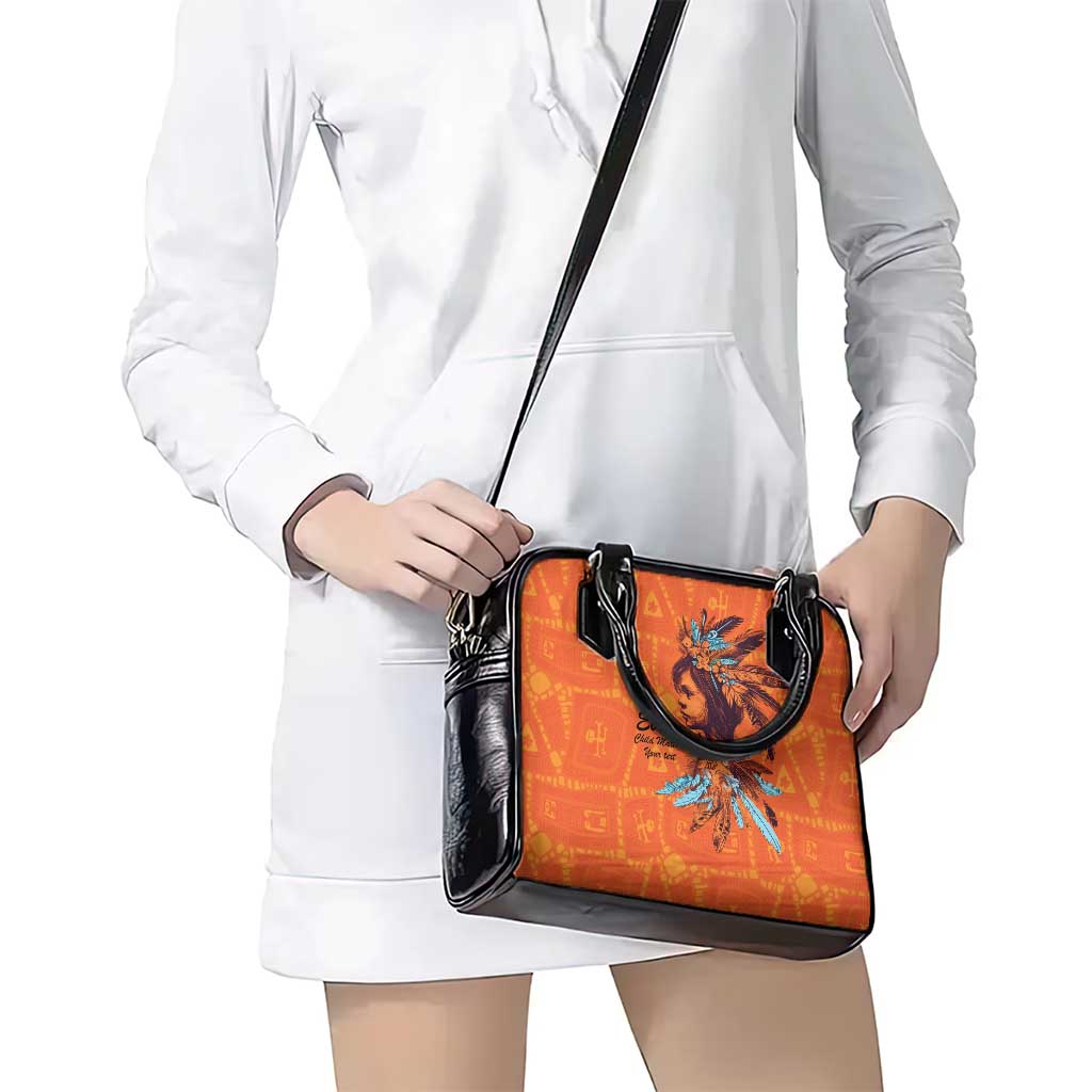 Awareness for Indigenous Orange Day Shoulder Handbag Canadian Indigenous Art LT9
